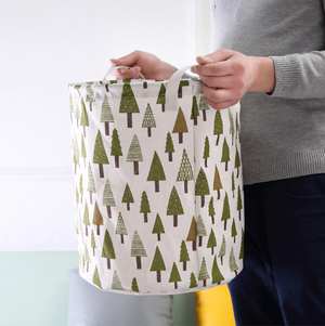 Modern Linen Folding Laundry Basket - Hansel & Gretel Home Decor