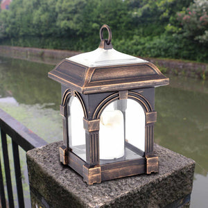 Lantern Candle Brown Outdoor Lighting - Hansel & Gretel Home Decor