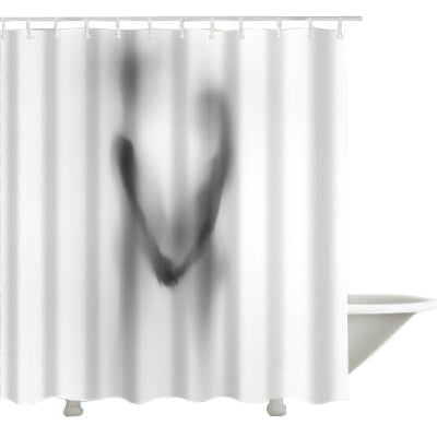 Creative Pattern Couple Shadow Bathroom Curtains