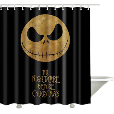 Creative Pattern Jack Skellington Bathroom Curtains