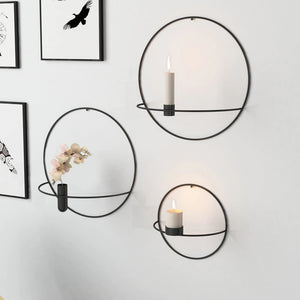 Artistic Circular Iron Candleholder - Hansel & Gretel Home Decor