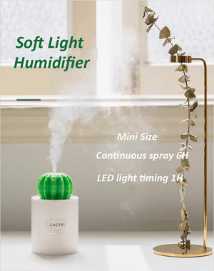 Cactus LED Humidifier & Electric Scent Distributor - Hansel & Gretel Home Decor