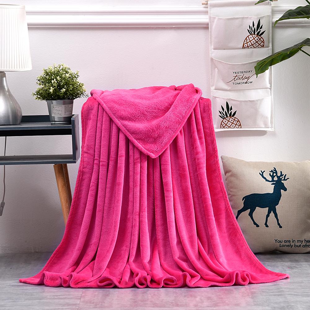 France Velvet Dark Pink Blanket - Hansel & Gretel Home Decor