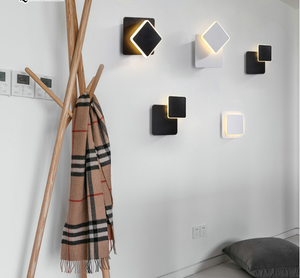 Nordic Square LED Black Wall Lamp - Hansel & Gretel Home Decor