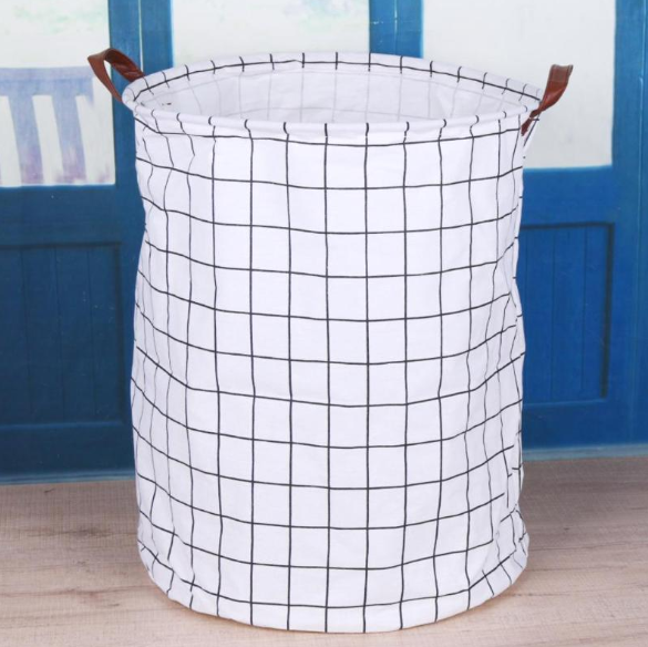 Modern Canvas Folding Laundry Basket - Hansel & Gretel Home Decor