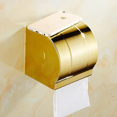 Sabriel Ornate Gold Toilet Paper Stand
