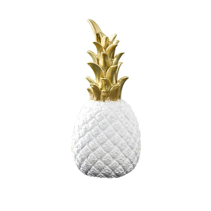 Decorative Ornamental Sculpture White Pineapple Figurine