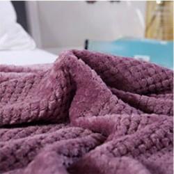 Polar Fleece Fabric Light Purple Blanket - Hansel & Gretel Home Decor