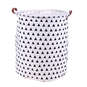Modern Canvas Folding Laundry Basket - Hansel & Gretel Home Decor