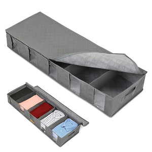 Rectangular Gray Foldable Storage Box - Hansel & Gretel Home Decor