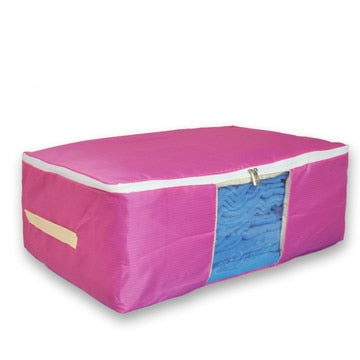 Square Pink Storage Bag