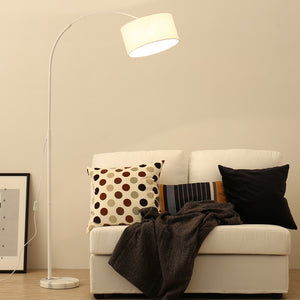 Modern Stainless Steel White Floor Lamp - Hansel & Gretel Home Decor