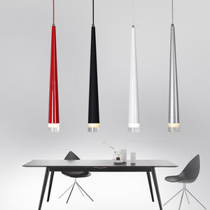 Black Modern Pendant LED Hanging Lamp - Hansel & Gretel Home Decor