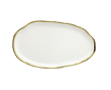 Luxury Ceramic  Wave Pattern Dinner Plate
