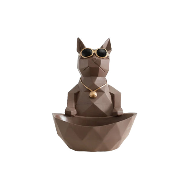 Decorative Ornamental Brown Cat Figurine