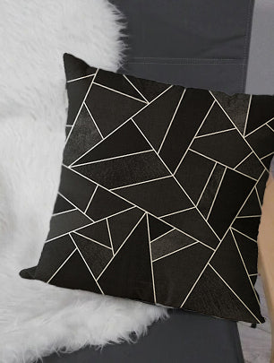Simple Patterned Black Decorative Pillow Case - Hansel & Gretel Home Decor
