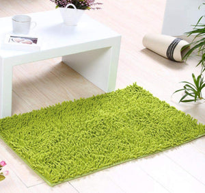 Green Bathroom Area Carpet