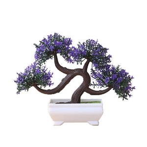 Purple Artificial Bonsai Plant - Hansel & Gretel Home Decor