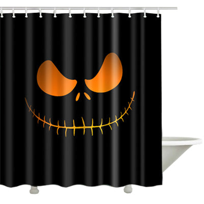 Creative Pattern Jack Face Bathroom Curtains