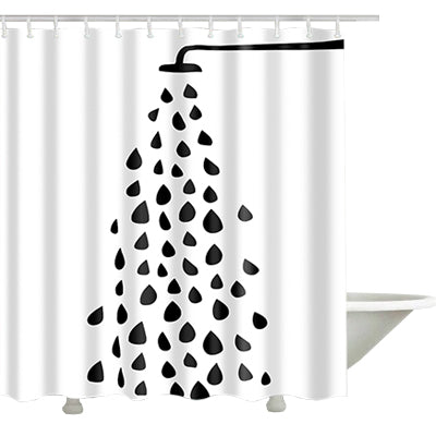 Creative Shower Drops Bathroom Curtains