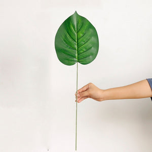 Green Artificial Monstera Leaves