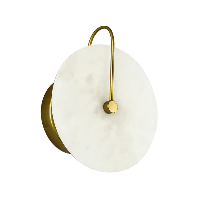 Everett White and Gold Wall Lamp
