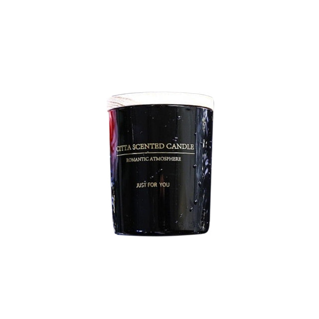 Black Wooden Romantic Scented  Candle