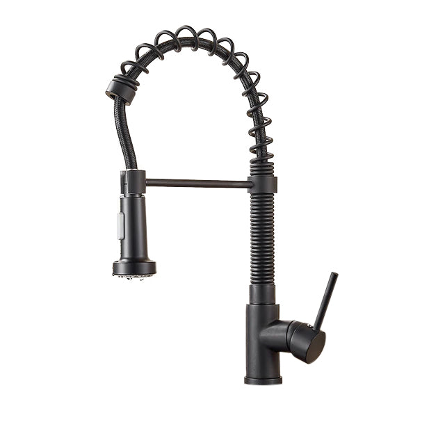 Matte Black Pull Down Kitchen  Faucet 360 Rotating