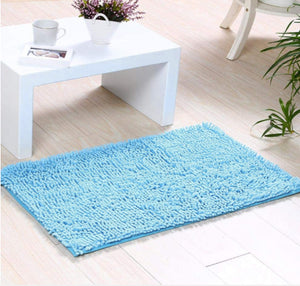 Blue Bathroom Area Carpet
