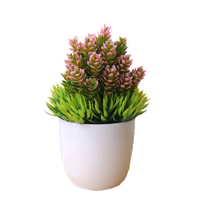 Pink and Green Artificial Bonsai Plant - Hansel & Gretel Home Decor