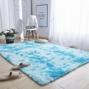 Blue Living Room Carpet - Hansel & Gretel Home Decor