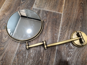 Decorative Ornamental Sculpture Magnifier Bathroom Mirror