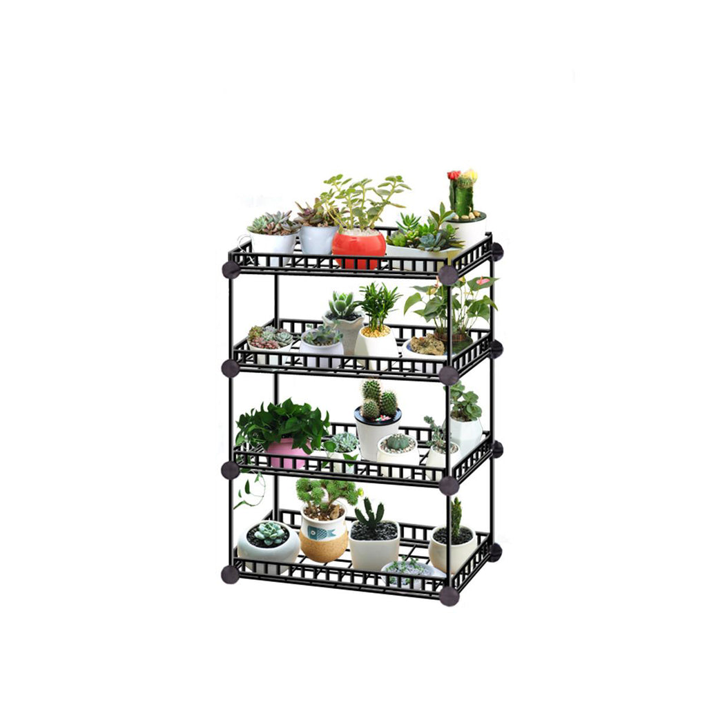 Black Metal Plant Display Shelf - Hansel & Gretel Home Decor