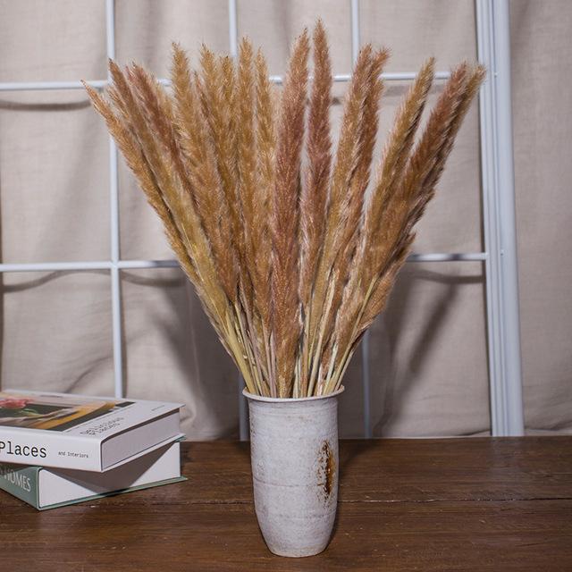 Brown Artificial Plant Natural Dried Pampas Grass