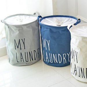 Modern Gray Foldable Laundry Basket - Hansel & Gretel Home Decor