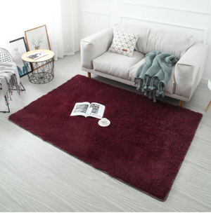 Maroon Living Room Carpet - Hansel & Gretel Home Decor