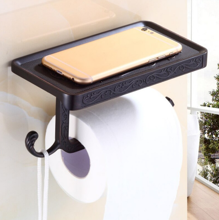 Multi-functional Zinc Alloy Toilet Paper Holder - Hansel & Gretel Home Decor
