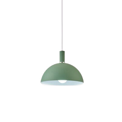 Vintage Green Dome Hanging Lamp
