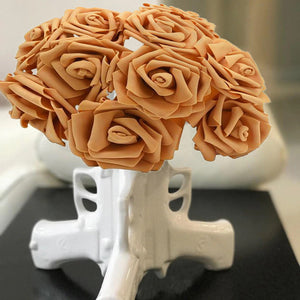 Brown Artificial Flowers Rose Bouquet - Hansel & Gretel Home Decor
