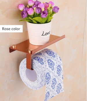 Stainless Steel Pink Toilet Paper Holder - Hansel & Gretel Home Decor