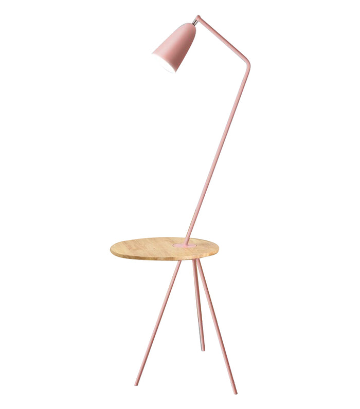 Modern Industrial Triangle Pink Floor Lamp