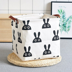 Assorted White Fabric Laundry Basket - Hansel & Gretel Home Decor