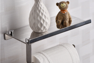 Stainless Steel Chrome Toilet Paper Holder - Hansel & Gretel Home Decor