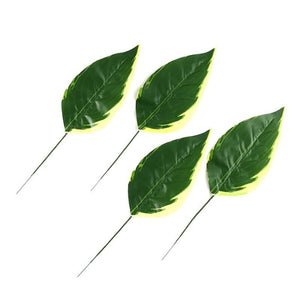 Green Artificial Monstera Leaves