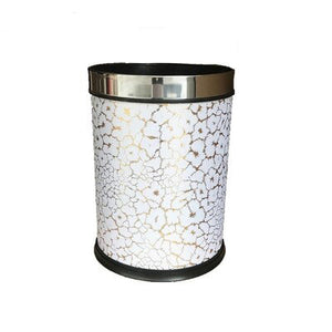 Nordic Trash Can White and Gold - Hansel & Gretel Home Decor