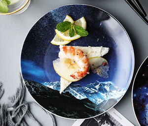 Nordic Multicolor Universe Dinner Plate