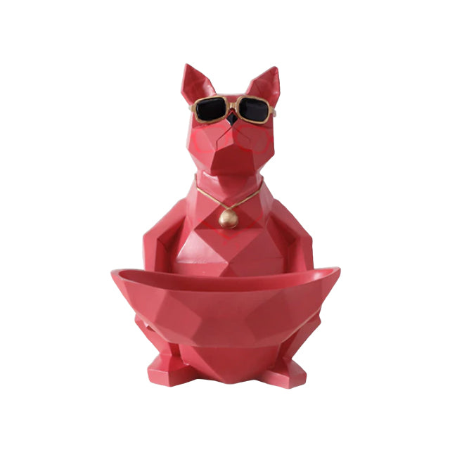 Decorative Ornamental Red Dog Figurines - Hansel & Gretel Home Decor