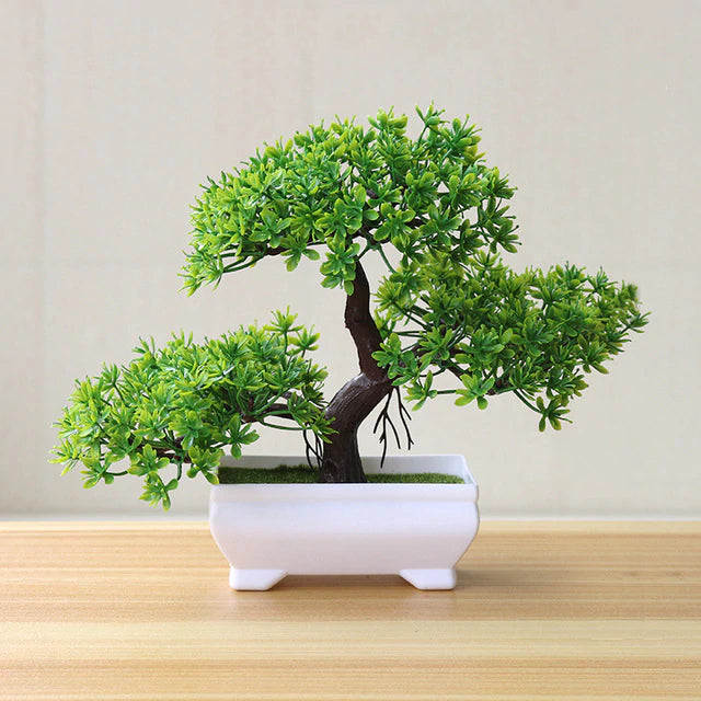 Green Artificial Bonsai Plant - Hansel & Gretel Home Decor