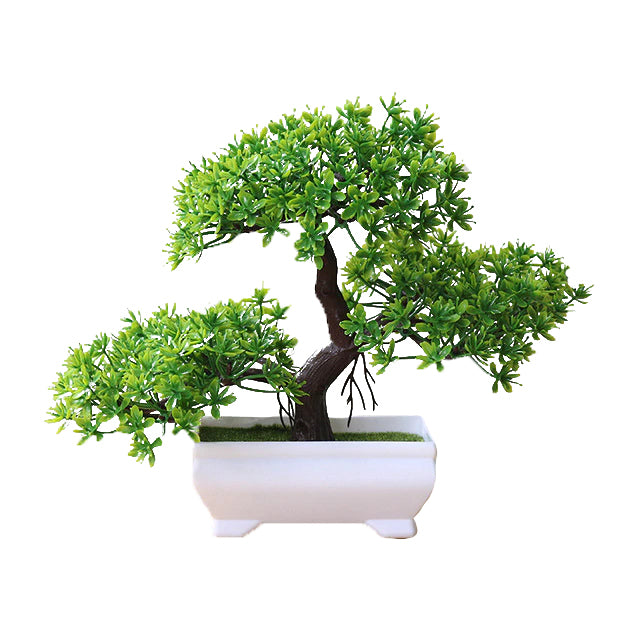 Green Artificial Bonsai Plant