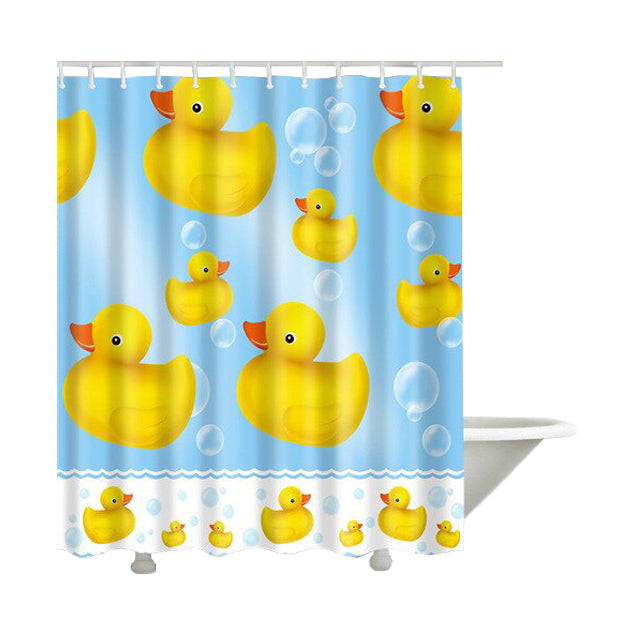 Little Ducks Polyester Bathroom Curtain